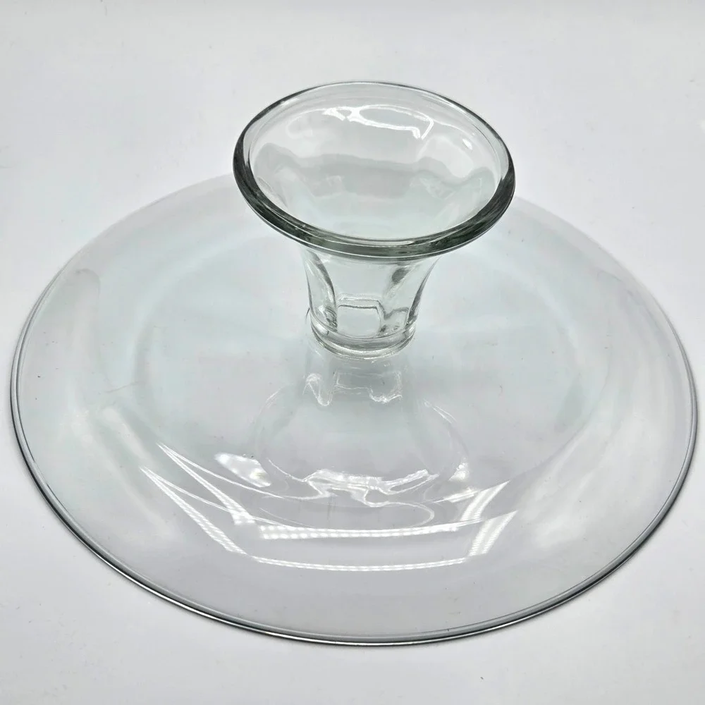 Pedestal Cake Stand with Hand Painted Poinsettias on Domed Lid  One of a Kind‎